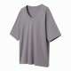 Tri Blend Half Sleeve T Shirts Fashion V Neck Oversized Loose Tops Solid Casual Basic Blouses