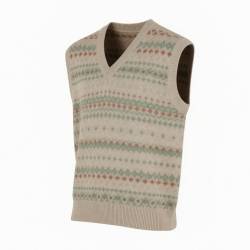 & Sweater Vest Jacquard Design Knitwear Pullover Knitted Jumper Pullover Knit Top Sweater Vest Reorder rate