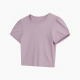 Certified2026 Baby Tee T-shirts Crop Top Puff Rhinestone Plain Sexy Fitted Thin Blank Shirt for Woman Lower