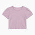 Certified2026 Baby Tee T-shirts Crop Top Puff Rhinestone Plain Sexy Fitted Thin Blank Shirt for Woman Lower