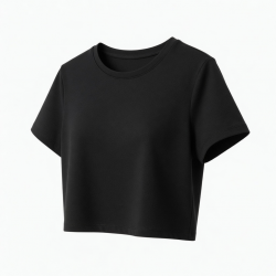 Casual Summer Crop Top Solid Short Sleeve Workout Crop Blouse Tee T-Shirt Print Plus Size Tee