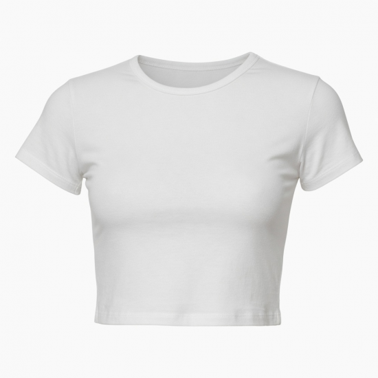T-Shirts Cotton Y2k Cropped Baby Tee Slim Fit Graphic Crop Top