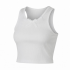 Summer Vest White Cotton Ribbed Crop Tank Top Breathable Sleeveless Racerback Bow Collar Lace Feather Crop