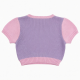 Y2K Vintage Letter Print Crop Tops Short Sleeve Summer Streetwear Casual Tees Contrast Colors Baby Knitted