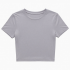 Breathable Crew Neck Crop Top T-Shirt Sports Leisure Short Sleeves Sportswear Skinny Fit Polyester/Rayon All