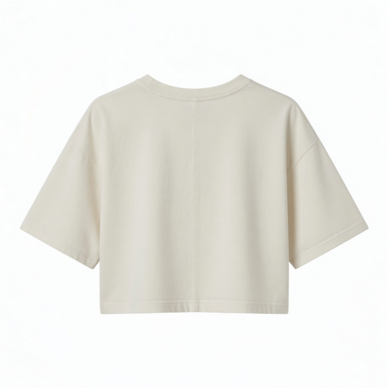 Crop Top Oversized Short T Shirts Design Crop Half Sleeve Drop Shoulder T-shirts Crop Tops