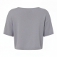 Summer Crop Top Quick-Drying Casual Loose Fit Knitted T-Shirt with Solid Color for Running and Exercise Lower