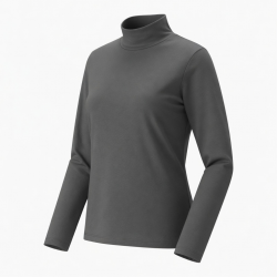 Comfort Slim Mock Neck Top All Season Casual Tops